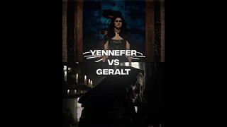 Geralt vs Yennefer #shorts #viral #thewitcher #geralt #yennefer