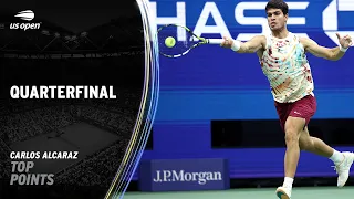 Carlos Alcaraz | Top Points vs. Alexander Zverev | 2023 US Open Quarterfinal