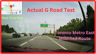 Actural G Road Test Pass - Toronto Metro East (Victoria Park/Lawrence) Modified Route(Real Time Map)