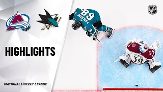 NHL Highlights | Avalanche @ Sharks 03/08/20