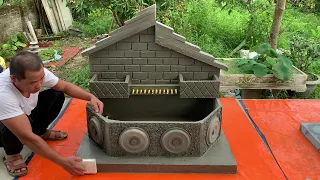 Building A House Shaped Fish Tank - Garden Decoration