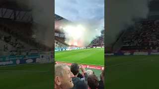 Preußen Münster Pyro gegen RWE