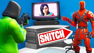 Hiding In A GAMING SETUP! (Fortnite Snitch Hide And Seek)