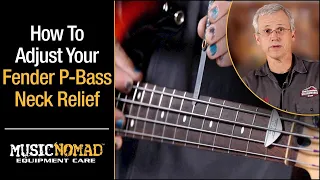 How To Measure Neck Relief & Adjust the Truss Rod on a FENDER P-Bass