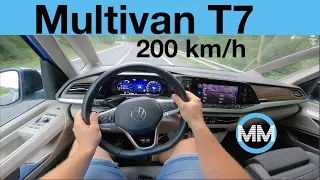 Volkswagen Multivan eHybrid 160 kW POV Test Drive + Acceleration 0-200 km/h