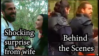 Engin's wife shockingly surprised him - Ertugrul Behind the Scenes