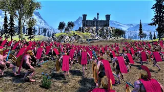 20,000 Spartans Lay Siege to Castle with Ultimate Defenses Ultimate Epic Battle Simulator UEBS