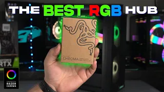 Razer Chroma RGB HUB Install and Review (BEST Addressable RGB Hub)