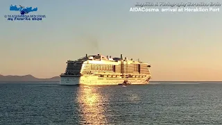 AIDACosma  arrival at Heraklion Port