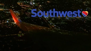 HD Southwest Airlines 737-7H4 N953WN Night Takeoff from San Antonio International Airport