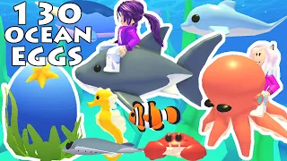 We opened Ocean Eggs until we got every pet on Adopt Me! | Roblox