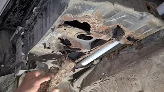 BMW E36 Drift Project Part 8 - Puntea spate e jos + si mai multa rugina