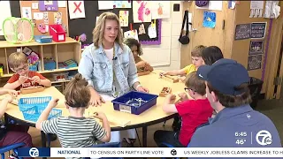 Young students in Riverview are using tools to help strengthen fine motor skills