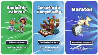 Subway Surfers Burger King Challenge VS Tag Team VS Marathon Challenge New Update 3.11.2 !!