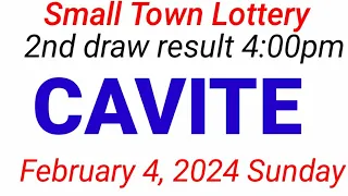 STL - CAVITE February 4, 2024 2ND DRAW RESULT