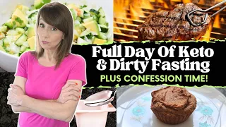 What I Eat In A Day | Keto & Dirty Fasting | PLUS Weight Gain!?!