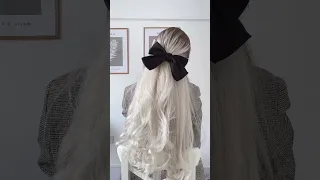 Стильная прическа с бантом за 5 секунд 🎀👱‍♀️ #shots #short #hair