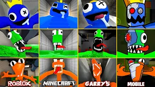 ROBLOX Rainbow Friends EVOLUTION of ALL JUMPSCARES in All Games (Minecraft, Garry's Mod, Mobile)