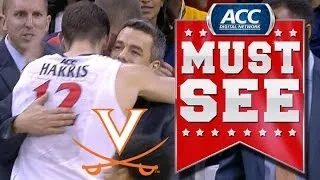Virginia's Joe Harris Gets Emotional Standing Ovation Leaving Last Home Game | ACC Must See Moment