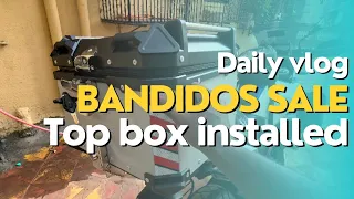 Shawaya dhaba me kiya Iphone ki Opening || Bandidos Top Box installed #bmw  GS 310 #bandidos #topbox