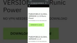 HOW DOWNLOAD PUBG MOBILE GLOBAL VERSION 1.2.0 Runic Power