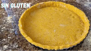 Shortcrust pastry gluten-free, EGG-FREE, BUTTER-FREE, RICH IN PROTEIN, Chickpea flour cake dough