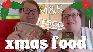 CHRISTMAS FOOD SHOP | Marks & Spencer and Tesco | VLOGMAS 2023