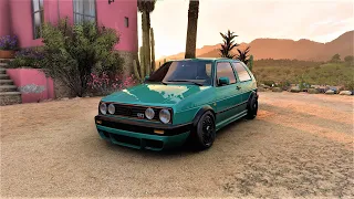 Forza Horizon 5 Volkswagen Golf MK2 FORZAVISTA + TUNING (Steering Wheel+Shifter)Gameplay 4k 60FPS PC