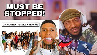 20 WOMEN VS 1 RAPPER: NLE CHOPPA (REACTION!!!)