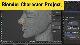 Nose retopology detail | #36 Blender 3d character modeling