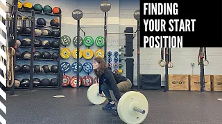 Finding Your Start Position in the Snatch or Clean / Olympic Weightlifting Instruction