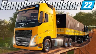 MEGA TRANSPORTE DE CAL NA FAZENDA PONTE FUNDA | Farming Simulator 22 | Ponte Funda - Ep 08