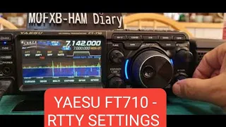 YAESU FT-710 RTTY Settings For PC software