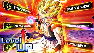 RAINBOW FUSION POWER! LEVEL 10 LINKS 100% RAINBOW STAR EZA STR GOGETA! (DBZ: Dokkan Battle)