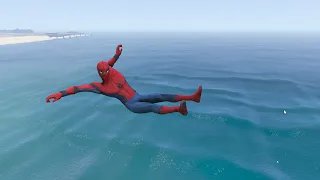GTA 5 Epic Ragdolls Spiderman Jumps/Fails Ep.38 (Funny Moments)