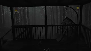 Rain on a Tin Roof in the deep forest | Heavy Downpour Ambience for Cozy Room