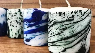 Tie-Dye Pillar Candle Tutorial