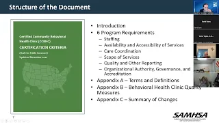 Webinar on the Revised Draft of the Certified Community Behavioral Health Clinic Criteria Update