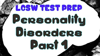 PERSONALITY DISORDERS CRITERIA SERIES LCSW TEST PREP | HOW TO IDENTIFY PERSONALITY D/O