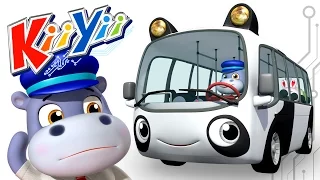 Wheels On The Bus | Nursery Rhymes | Original Version By KiiYii! | ABCs and 123s