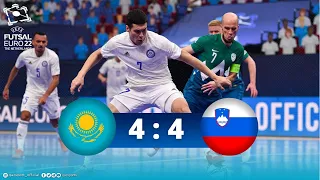 Обзор матча Казахстан - Cловения - 4:4. EURO 2022. Групповой этап