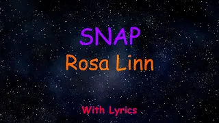 Rosa Linn - SNAP (with lyrics) Karaoke