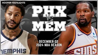 Phoenix Suns vs Memphis Grizzlies Full Game Highlights | Dec 2 | 2024 NBA Season