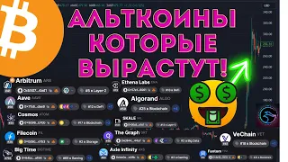 Альткоины которые покажут значительный рост!  Aave, Atom, Fil, Bigtime, Axs, Arb, Ena, Grt, Algo,