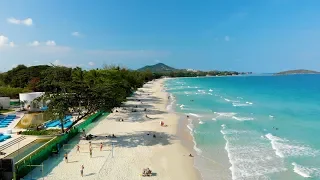 Chaweng Beach by drone - Koh Samui - Thailand (2024) (4K)