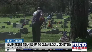 Community unites to restore neglected Saint Austin cemetery in Mobile