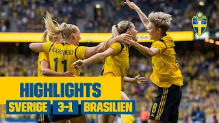 Se målen när Sverige slog Brasilien på Friends Arena! Highlights: 3-1 Sverige-Brasilien