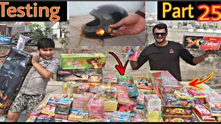 Cheapest Crackers Testing 💥 2021 | Helmet 🪖+ Bombb 💥 | Testing Different types of Crackers |