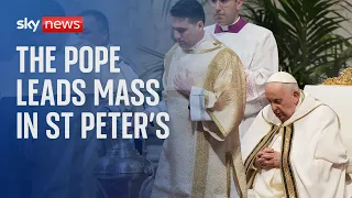 Pope Francis celebrates Chrism Mass at St Peter's Basilica in Rome