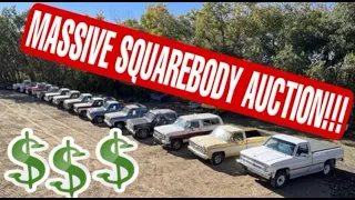 The Midwests Largest Squarebody Auction EVER! You have to see this collection of GM Trucks!!!